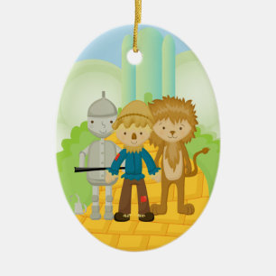 Décoration En Céramique Trio on Yellow Brick Road Christmas Ornament