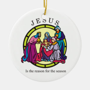 Décoration En Céramique Trois sages apportant des cadeaux