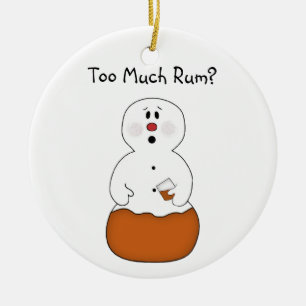 Décoration En Céramique Trop d'ornement de rhum