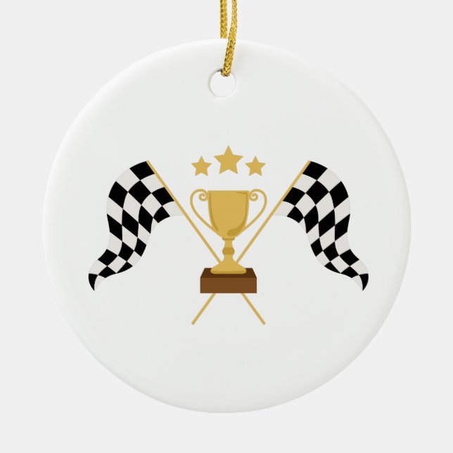 Décoration En Céramique Trophée de course (Devant)