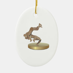 Décoration En Céramique Trophée de lutte