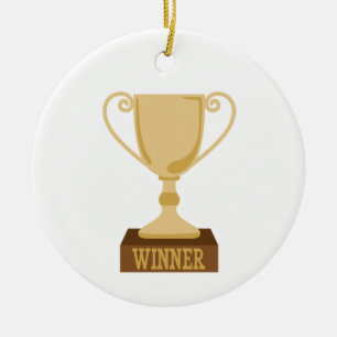 Décoration En Céramique Trophée Winner