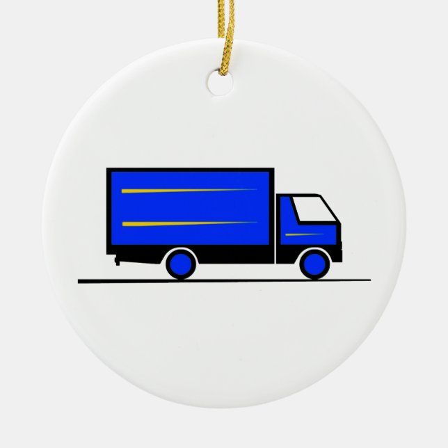 Décoration En Céramique Truck - Camion (01) (Devant)