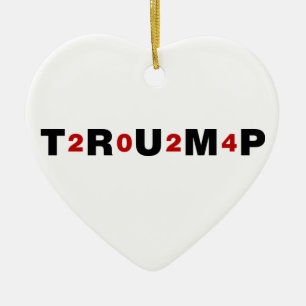 Décoration En Céramique Trump 2024 Rouge