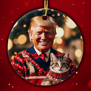 Décoration En Céramique Trump drôle Donald Trump Rendre les chats en séc