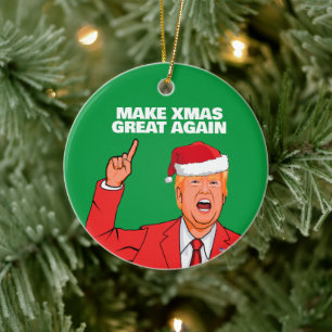 Décoration En Céramique Trump rend Noël super à nouveau