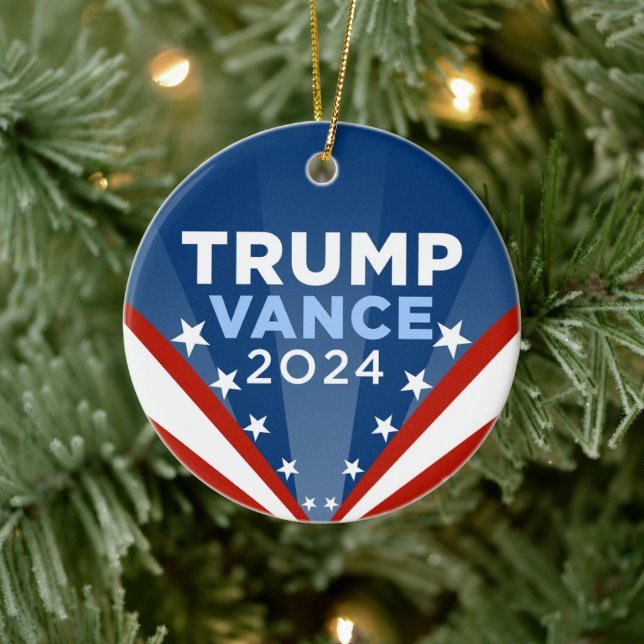 Décoration En Céramique Trump Vance 2024 (Arbre)