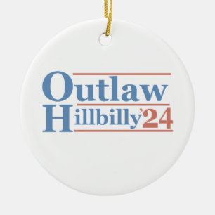 Décoration En Céramique Trump Vance 2024 - Élection Hillbilly hors-la-loi