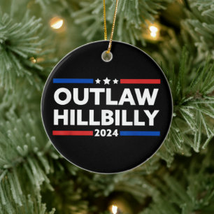 Décoration En Céramique Trump Vance 2024 J.D. Vance Outlaw Hillbilly