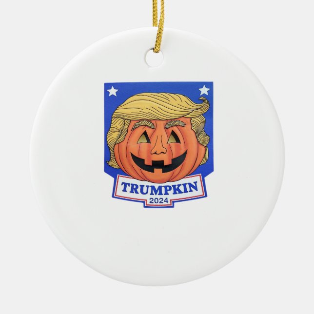 Décoration En Céramique Trumpkin Classic - Drôle Citation Halloween (Devant)