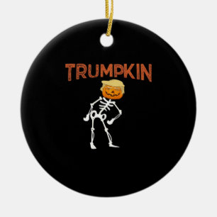 Décoration En Céramique Trumpkin Halloween Funny Classic