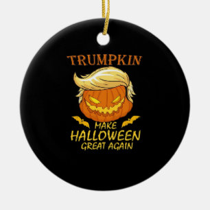 Décoration En Céramique Trumpkin Rendre sa grandeur à Halloween - Retro Pu