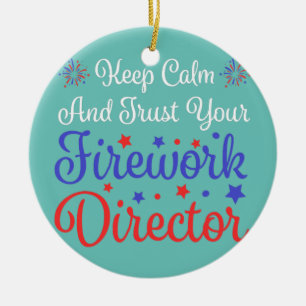 Décoration En Céramique trust your fireworks Firework American