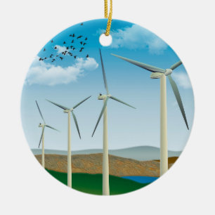 Décoration En Céramique Turbines éoliennes