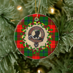 Décoration En Céramique Turnbull Clan Badge&Tartan Noël personnalisé