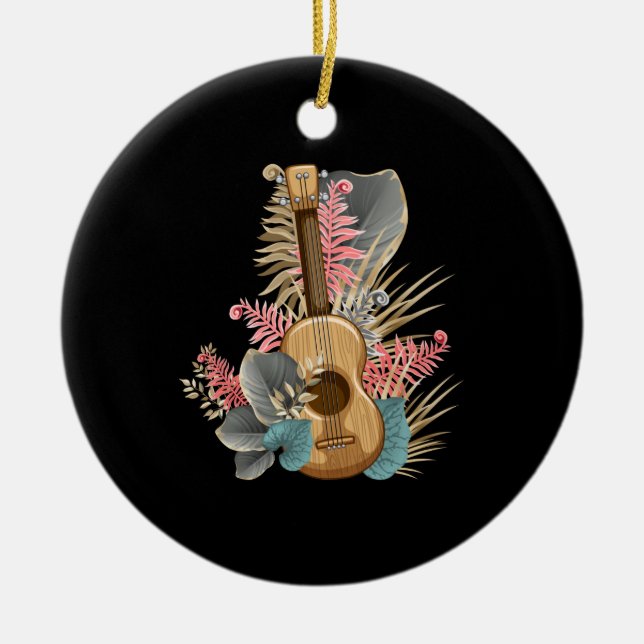 Décoration En Céramique Uke Ukulele Guitar (Devant)