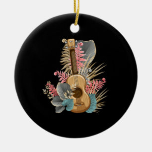 Décoration En Céramique Uke Ukulele Guitare - Musicien Guitariste Ukulele