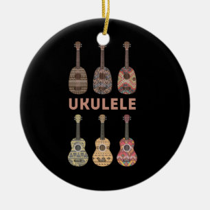 Décoration En Céramique Ukulele hawaïen Types d'instruments de musique