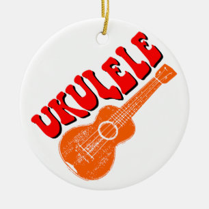 Décoration En Céramique Ukulele Texte Super