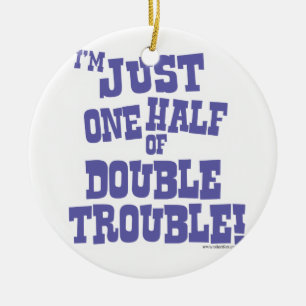 Décoration En Céramique Un demi- de double problème