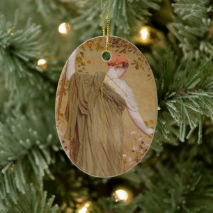 Décoration En Céramique Un jardin par Albert Joseph Moore, portrait vintag