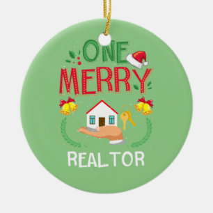Décoration En Céramique Un joyeux Réalisateur Immobilier Vilain Noël