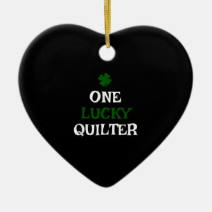 Décoration En Céramique Un Lucky Quilter St Patrick Day Irish Quilting