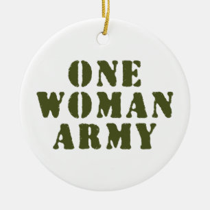 DÉCORATION EN CÉRAMIQUE UNE ARMÉE FEMME