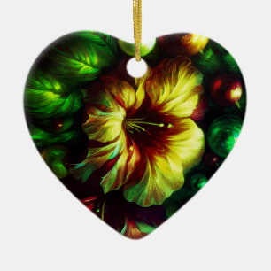 Décoration En Céramique Une grande fleur jaune sur un arbre de la Saint-Va