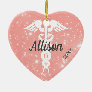 Décoration En Céramique Une infirmière soignée Médecin du coeur personn
