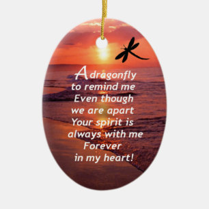 Décoration En Céramique Une libellule pour me rappeler