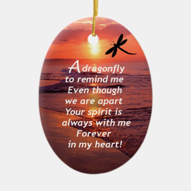 Décoration En Céramique Une libellule pour me rappeler (Devant)