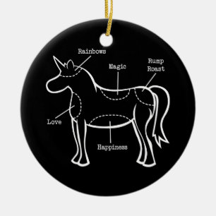 Décoration En Céramique Unicorne