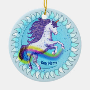Décoration En Céramique Unicorne en gras