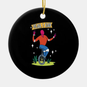 Décoration En Céramique Unicycle - Oui je peux