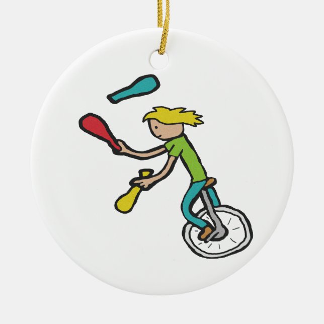 Décoration En Céramique Unicycling (Devant)