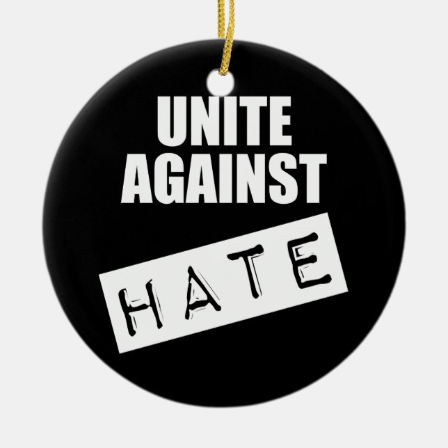 Décoration En Céramique Unir contre la haine (Devant)