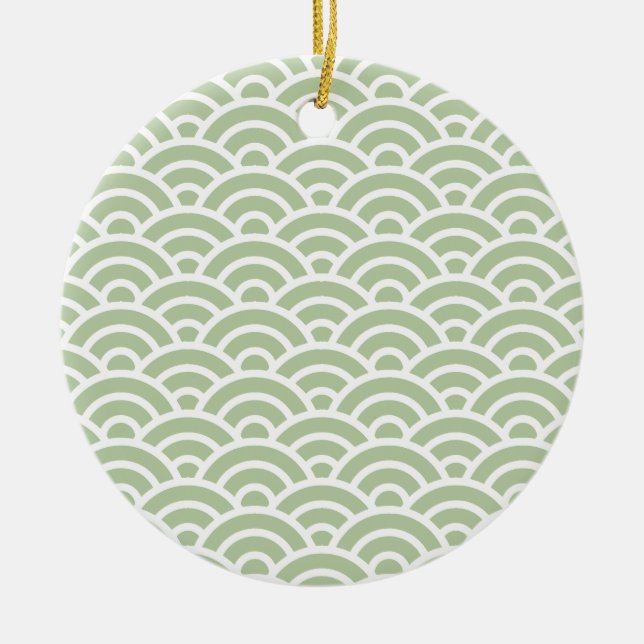 Décoration En Céramique URAYANAGI 140 Vagues Seigaiha - Energetic Ver. (Devant)