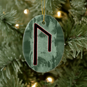 Décoration En Céramique Uruz Viking Rune Ornament - Sagesse!