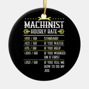 Décoration En Céramique Usinage CNC Machinist Taux horaire