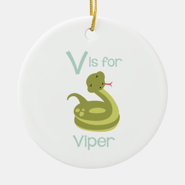 Décoration En Céramique V Pour Viper (Devant)