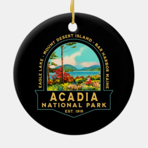 DÉCORATION EN CÉRAMIQUE VACANCES DE GARDE DU PARC NATIONAL DE L'ACADIE VIN