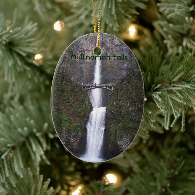 Décoration En Céramique Vacances de Multnomah Falls Cascading (Arbre)