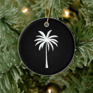 Décoration En Céramique Vacances été cool Sunset Beach Palm Tree