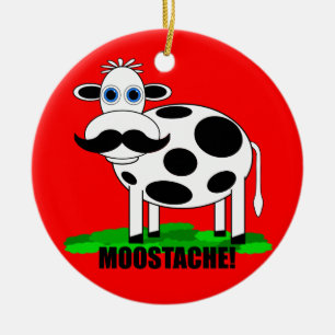 Décoration En Céramique vache drôle