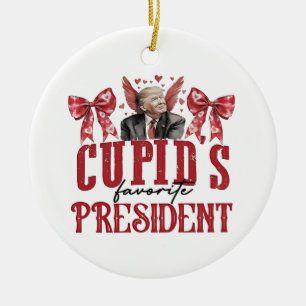 Décoration En Céramique Valentin Trump, président préféré de Cupidon