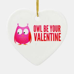 Décoration En Céramique Valentine Owl Custom