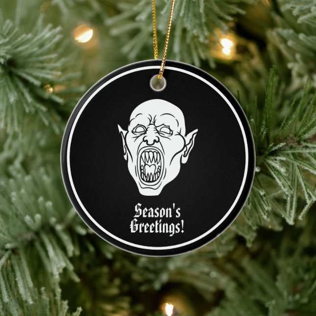 Décoration En Céramique Vampire Éffrayant Dracula (Arbre)