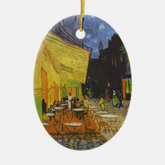 Décoration En Céramique Van Gogh Cafe Terrasse Post-impressionniste (Devant)