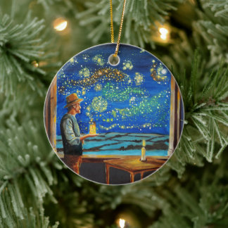 Décoration En Céramique Van Gogh et les lucioles étoilées